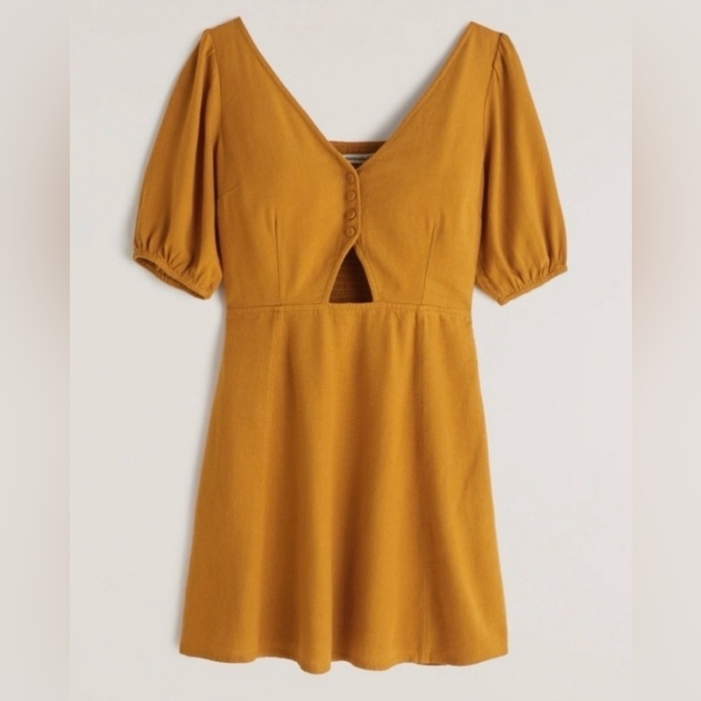 Abercrombie & Fitch Linen Blend Dress